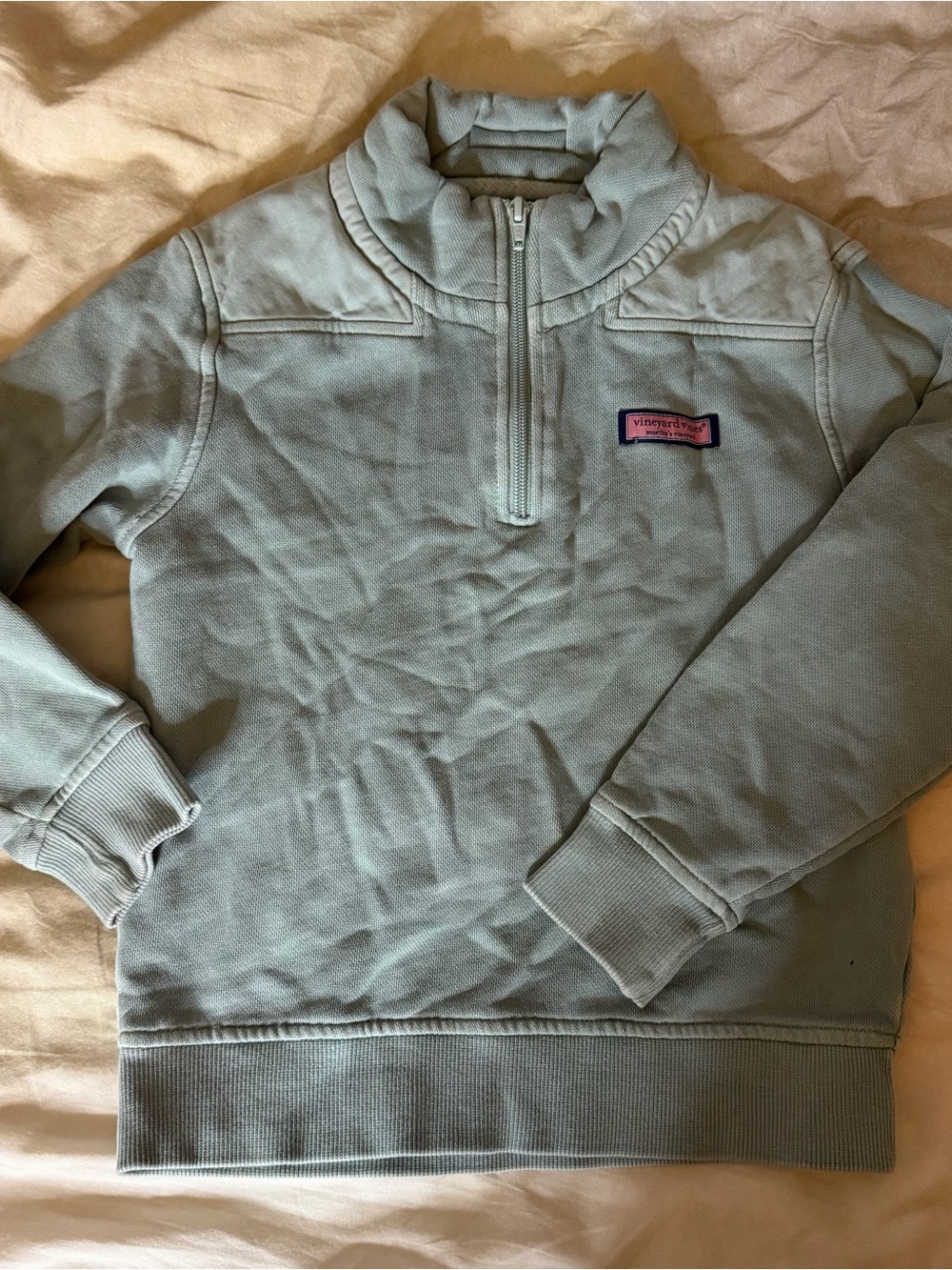 Vineyard Vines | Cotton Light Blue Half-Zip Pullover